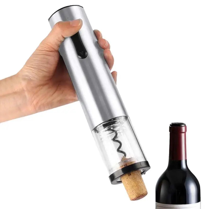 Ouvre-bouteille électrique rechargeable, extracteur de bouchon de vin, ouvre-bouteille en acier inoxydable, extracteur de bouchon de vin pour maison, cuisine, bar, extérieur.